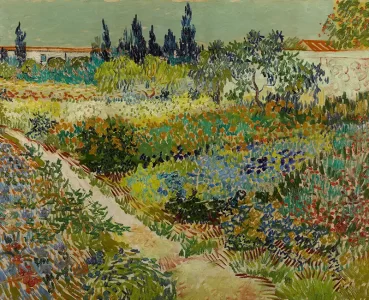باغ وحش در آرل (The Garden of Arles) ونگوگ